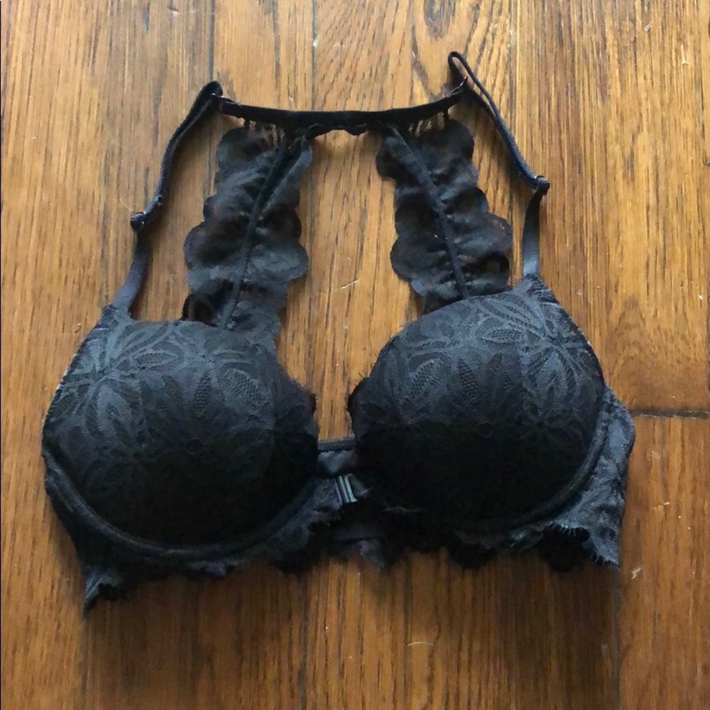Victoria’a Secret Pink Black lace Bra